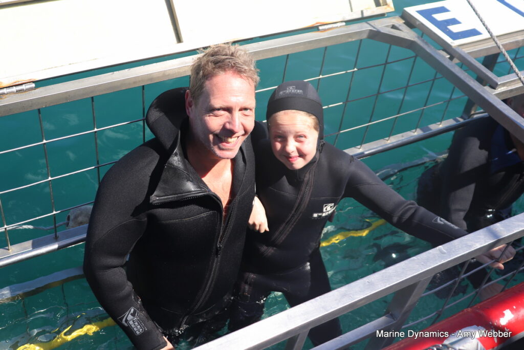 Shark cage diving, Gansbaai, South Africa