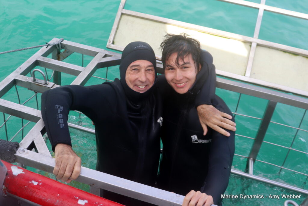 Shark cage diving, Gansbaai, South Africa