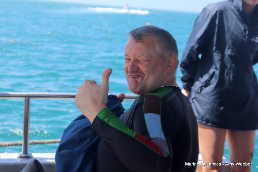 Shark cage diving, Gansbaai, South Africa