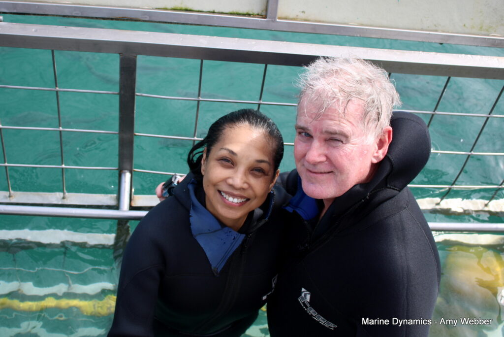 Shark cage diving, Gansbaai, South Africa