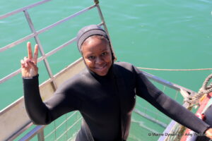 Shark cage diving, Gansbaai, South Africa
