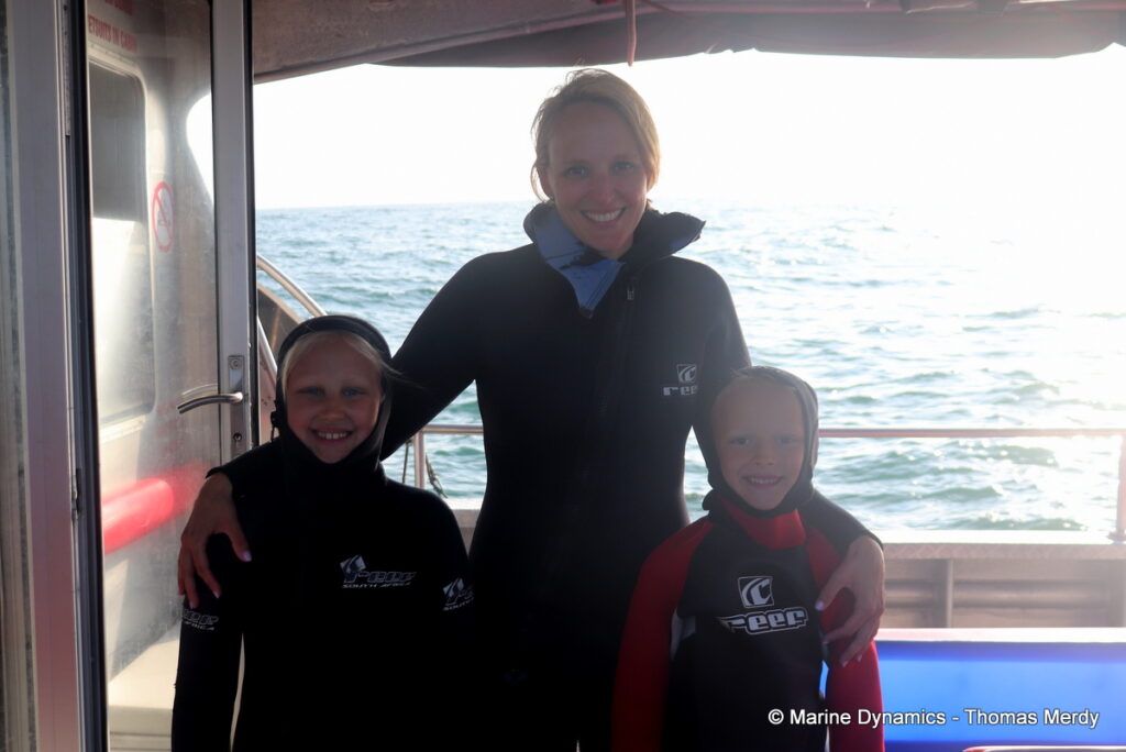 Shark cage diving, Gansbaai, South Africa
